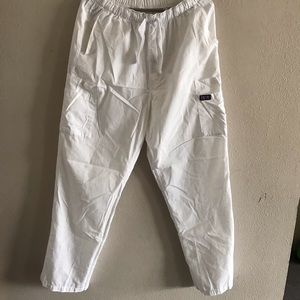 White scrub pants